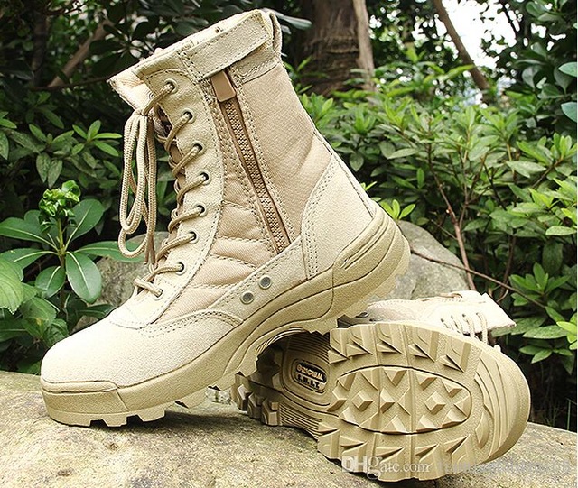 US Military Leather Combat Boots • CampingEnergy